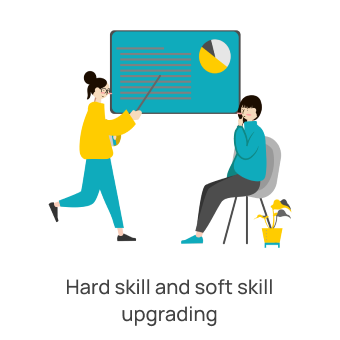 Hard skill and soft skill upgrading